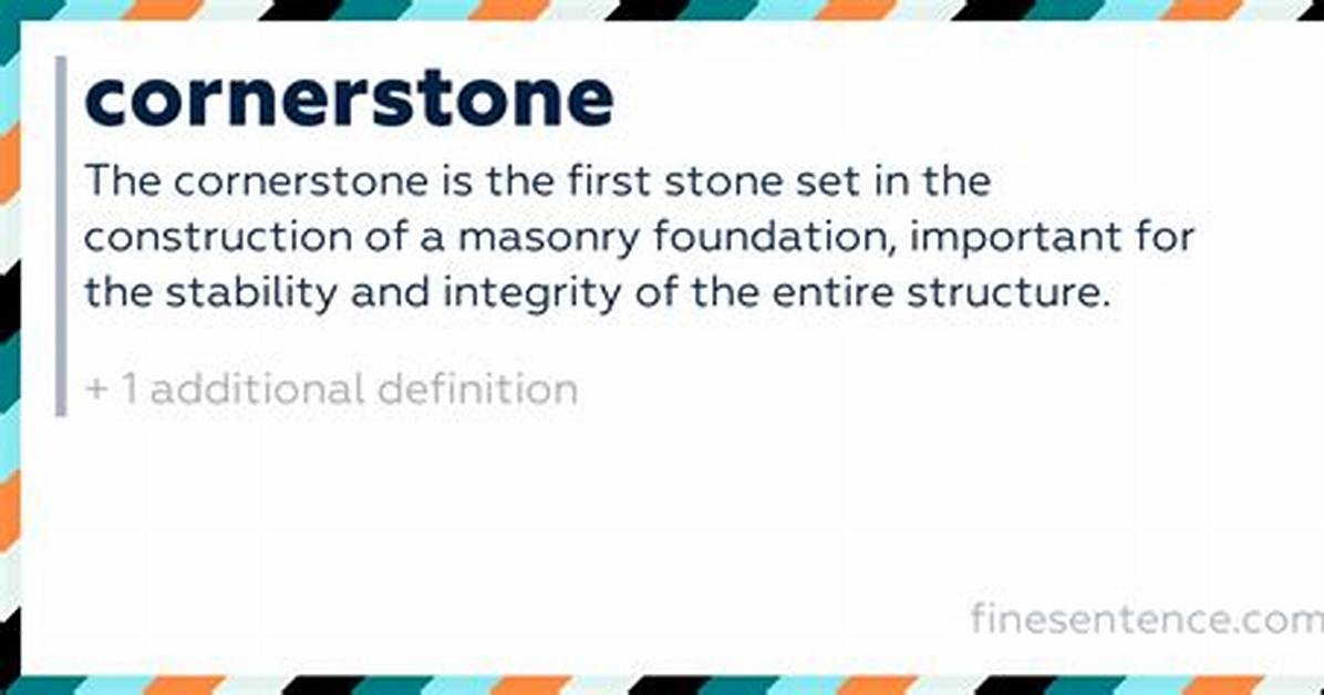 Define Cornerstone