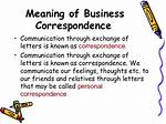 Define Correspondence