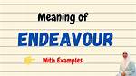 Define Endeavour
