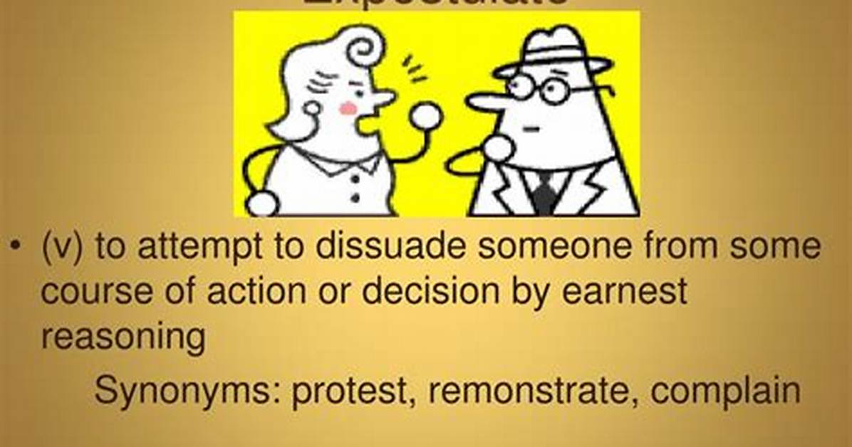 Define Expostulate