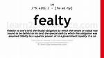 Define Fealty