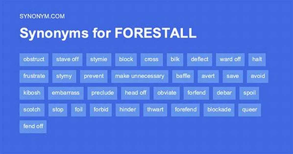 Define Forestall