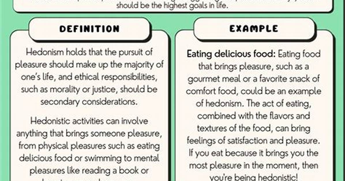 Define Hedonistic