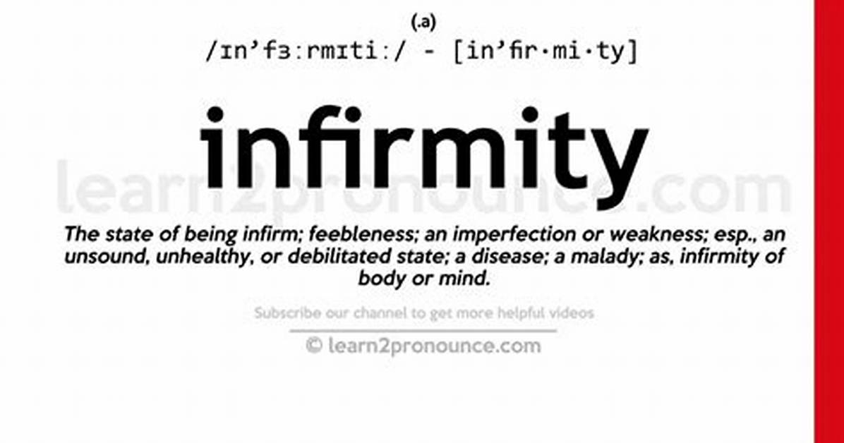 Define Infirmities