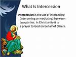 Define Intercession