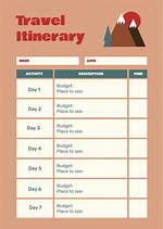 Define Itinerary