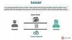 Define Lessor