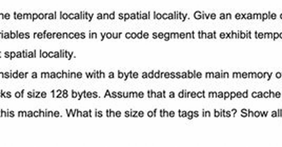Define Locality
