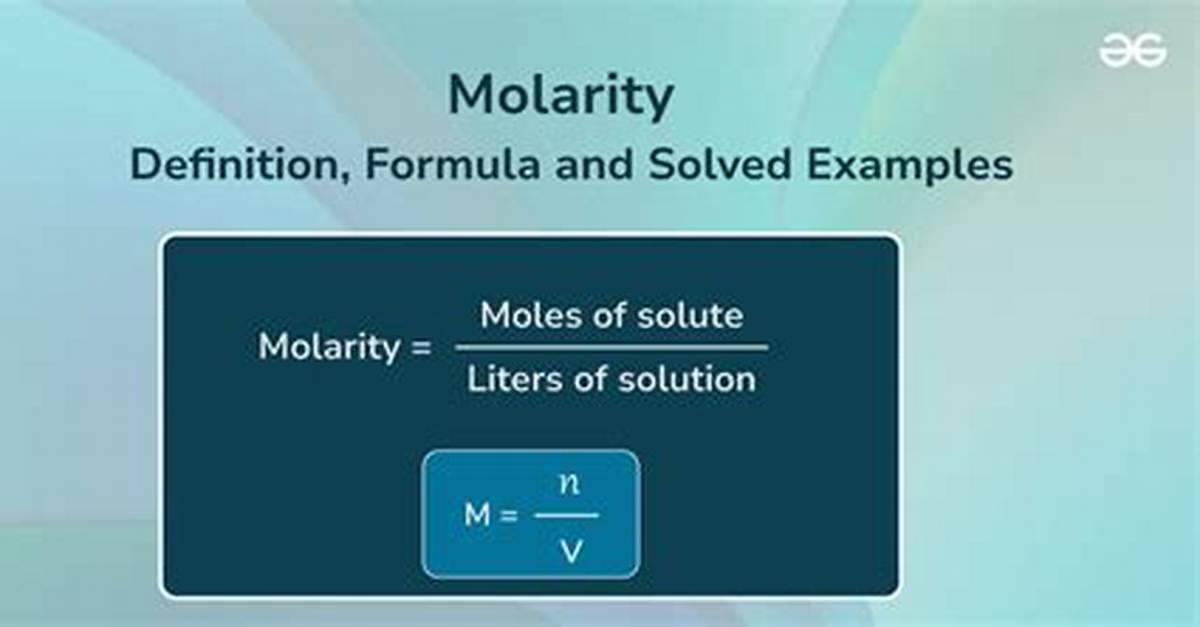 Define Molarity