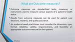 Define Outcome Measures