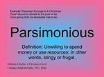 Define Parsimonious