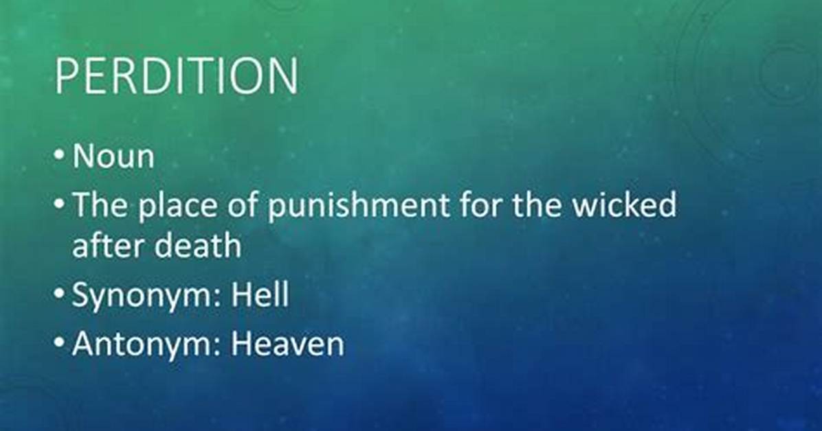 Define Perdition