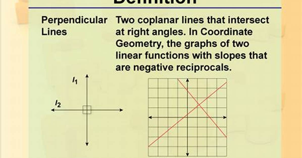 Define Perpendicular Lines
