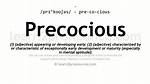 Define Precocious