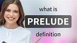 Define Prelude