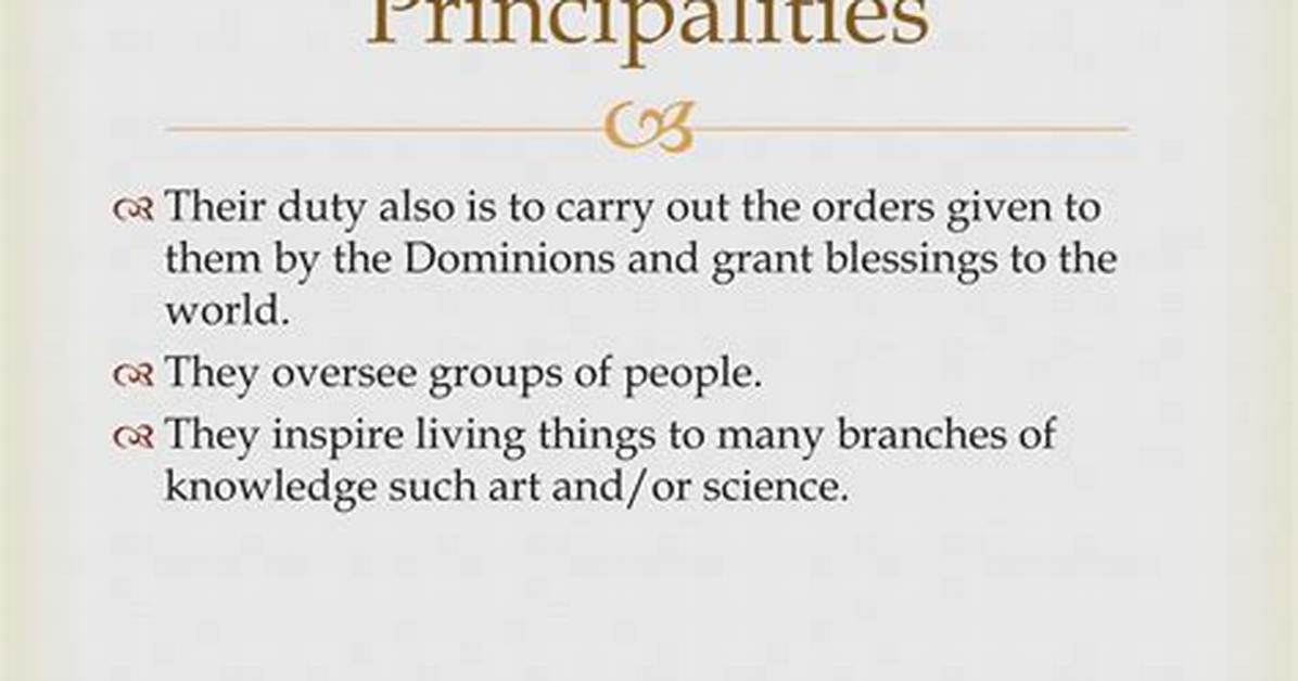 Define Principalities