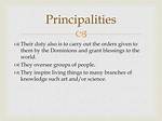Define Principalities
