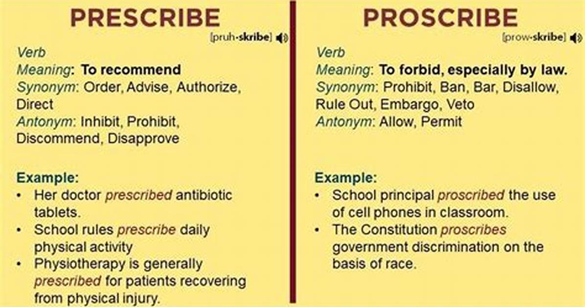 Define Proscribed