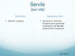 Define Servile