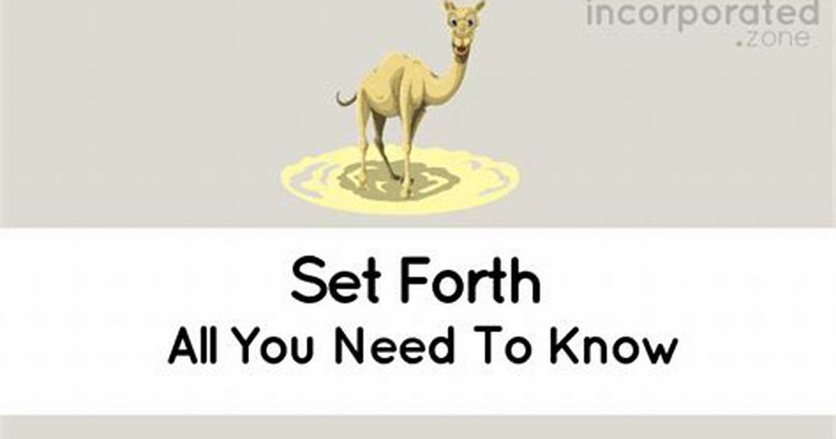Define Set Forth