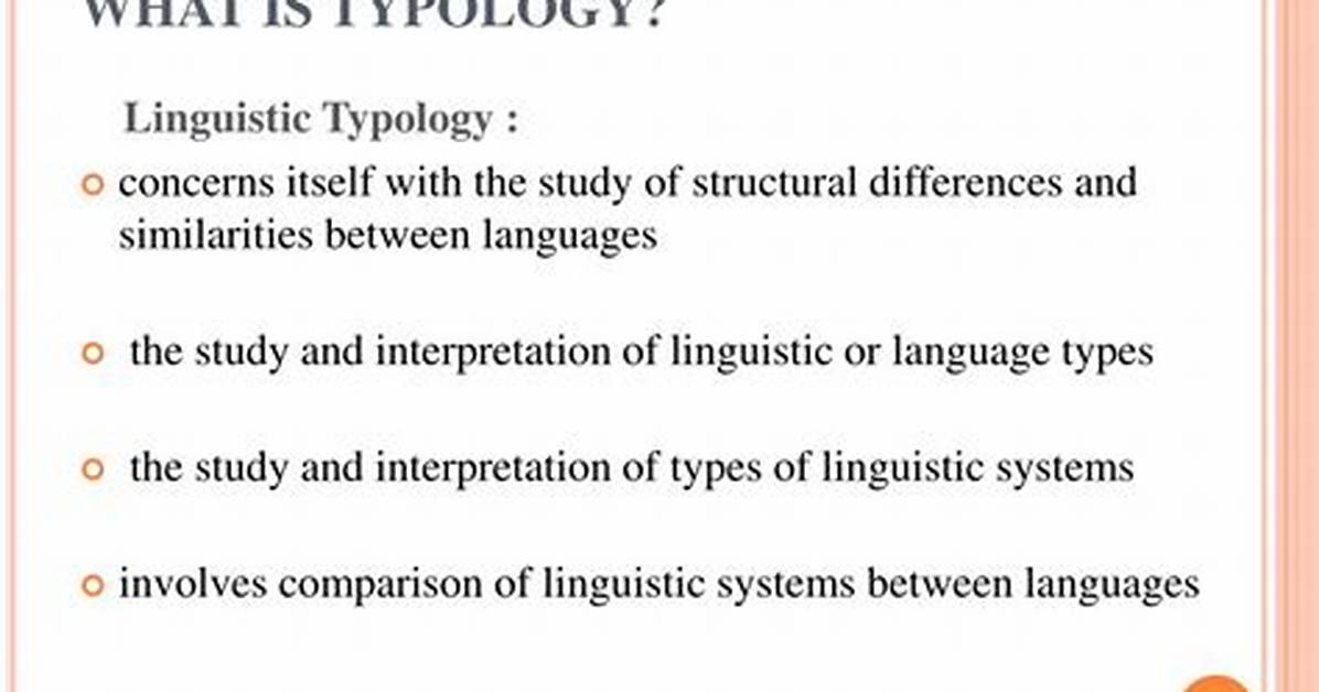 Define Typology