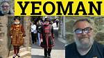 Define Yeoman