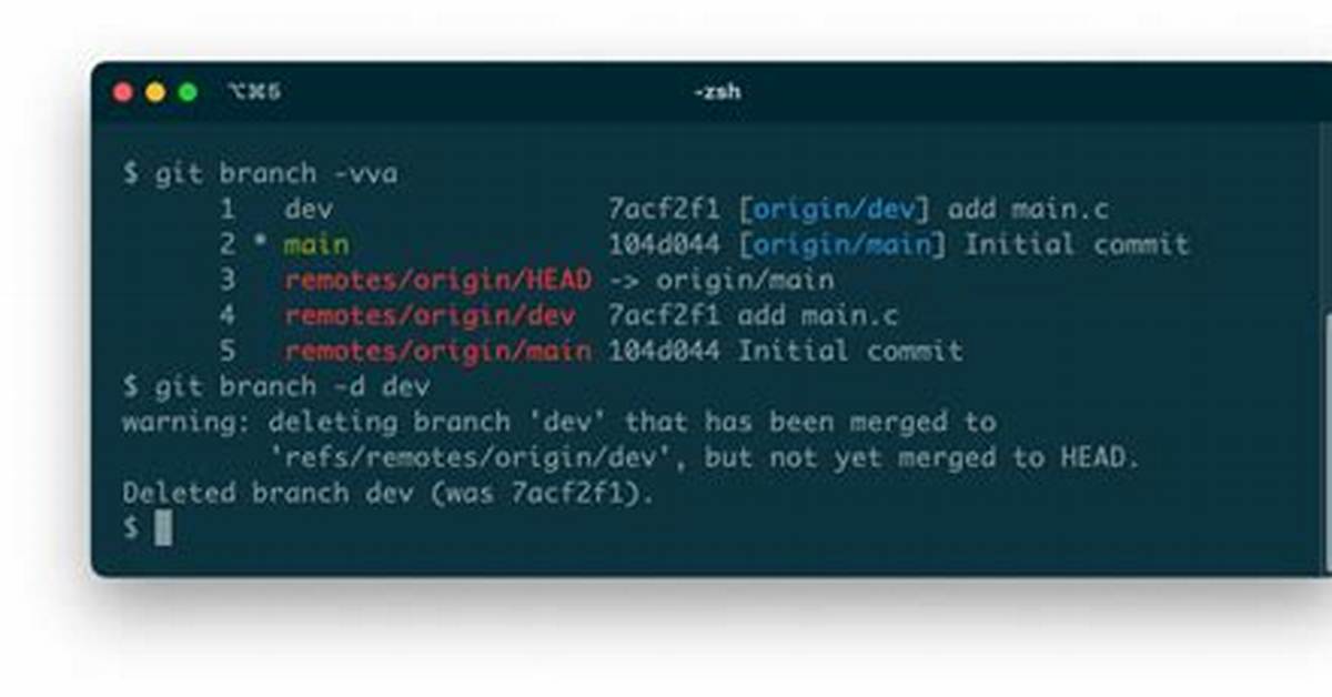 Delete a Branch Git