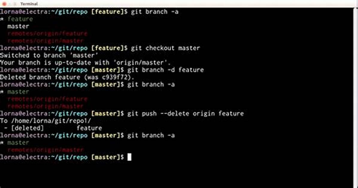 Delete Local Branch Git