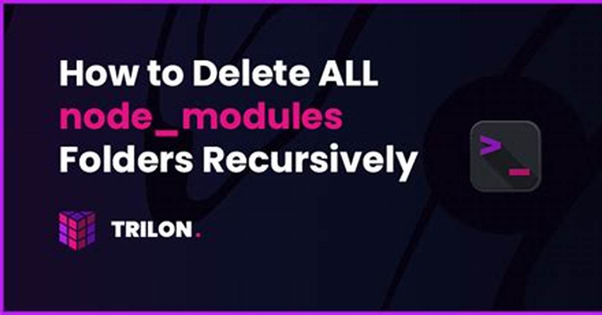 Delete Node_Modules Folder Recursively from a Specified Path Using Command Line