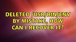 Deleted /Usr/Include by Mistake