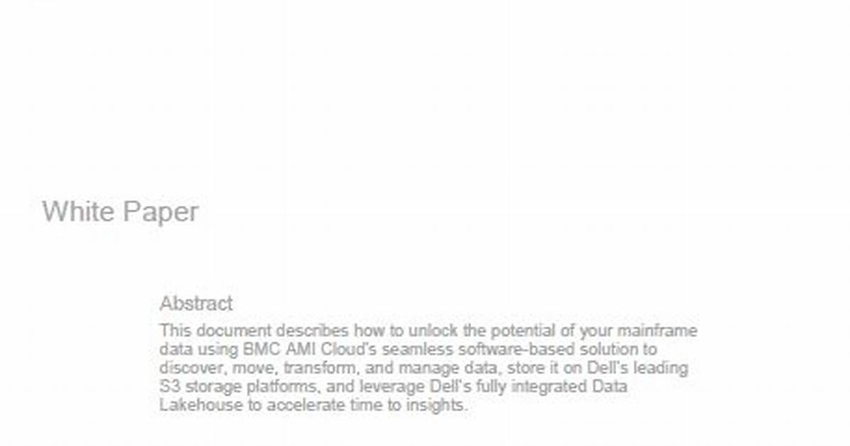 Dell Technologies - Bmc Software