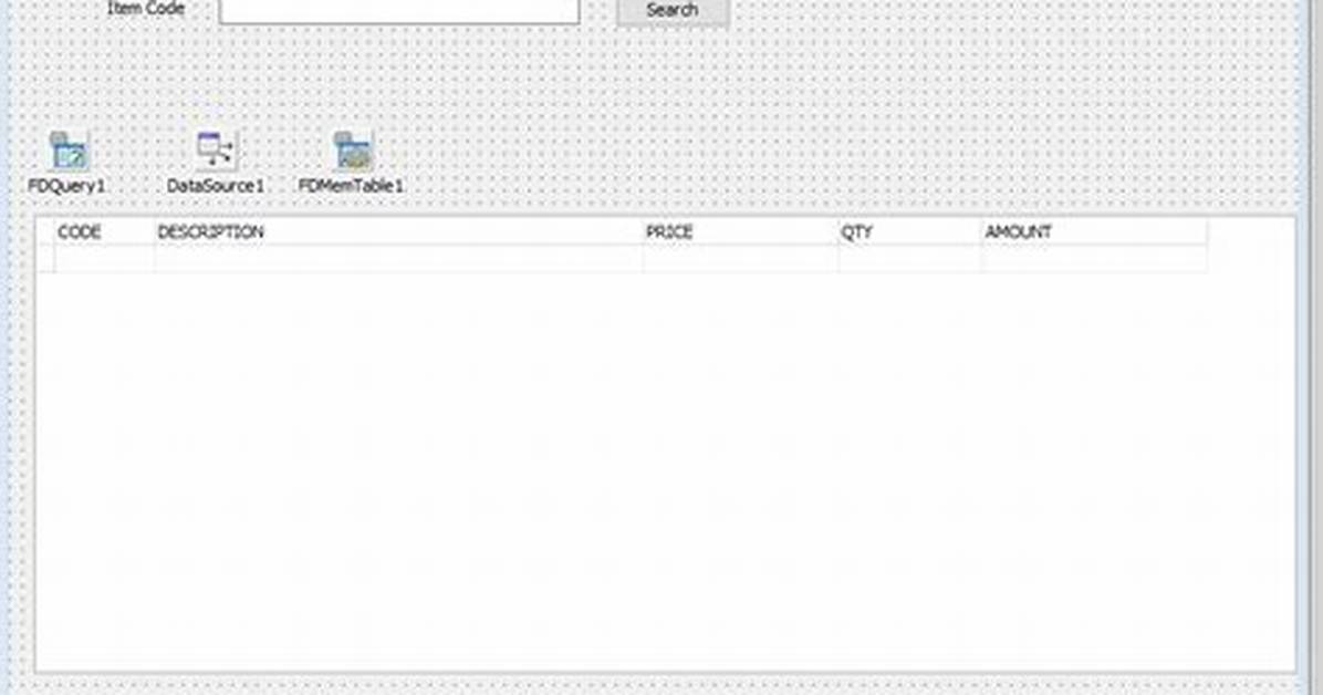 Delphi Using Locate Function in Data Source in Memory Table
