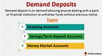 Demand Deposits Include