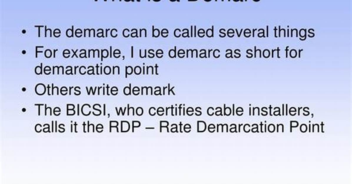 Demarc Definition