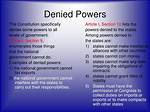Denied Powers