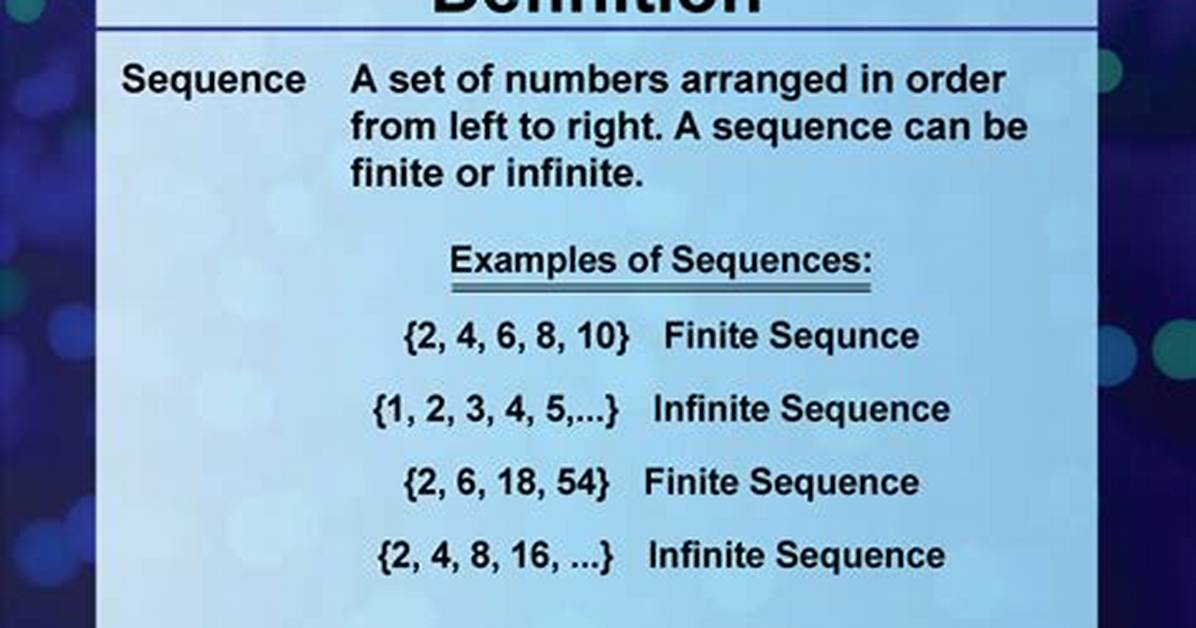 Dense Sequence Definition