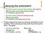 Denying the Antecedent Example