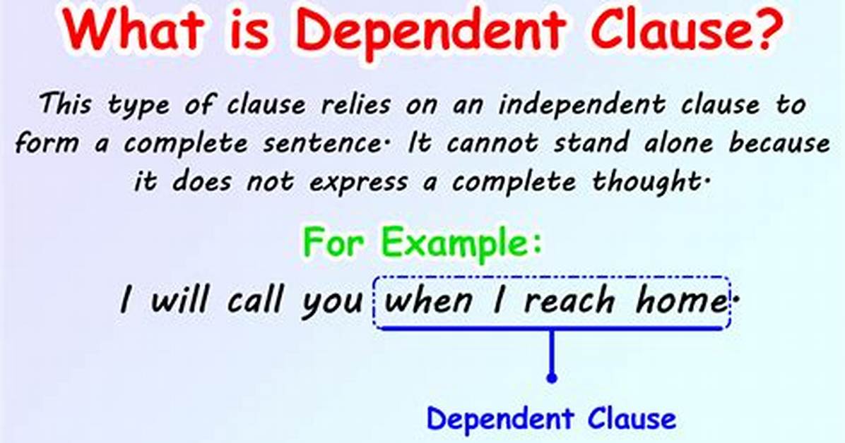 Dependant Clause