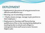 Deployed Meaning