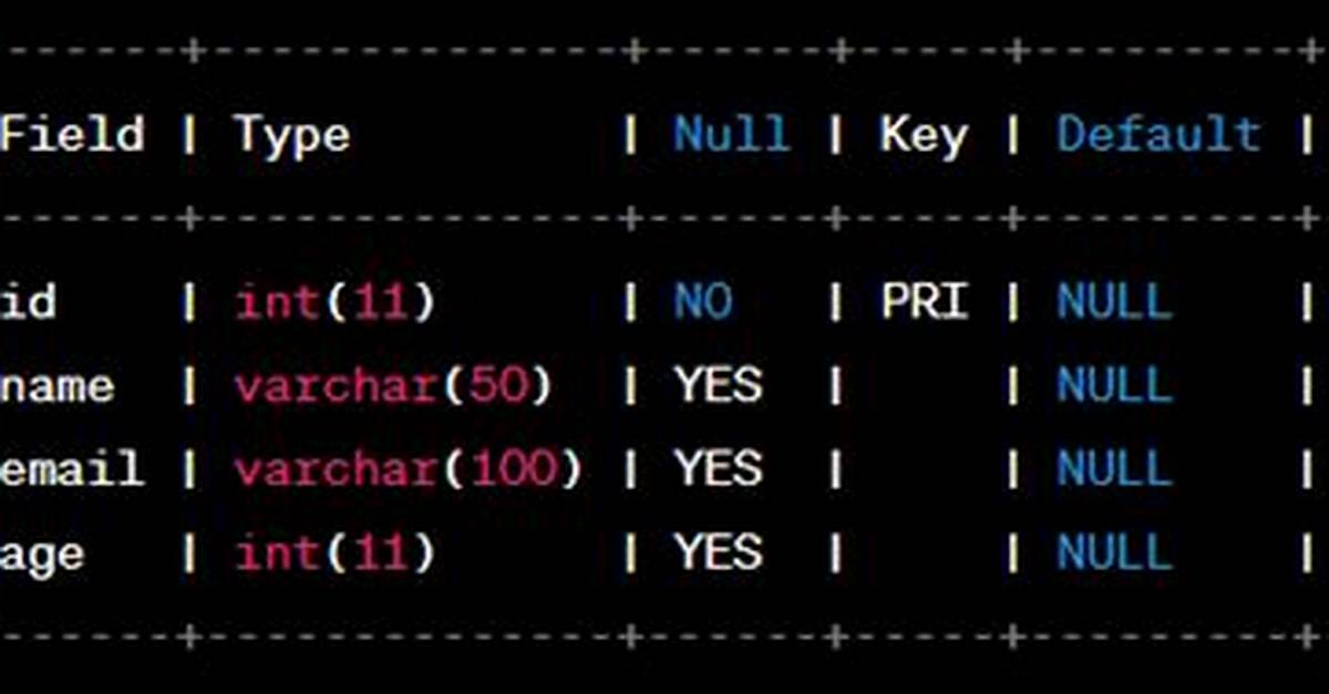 Describe Sql