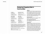 Designing Engaging Data in Communities - ePrints