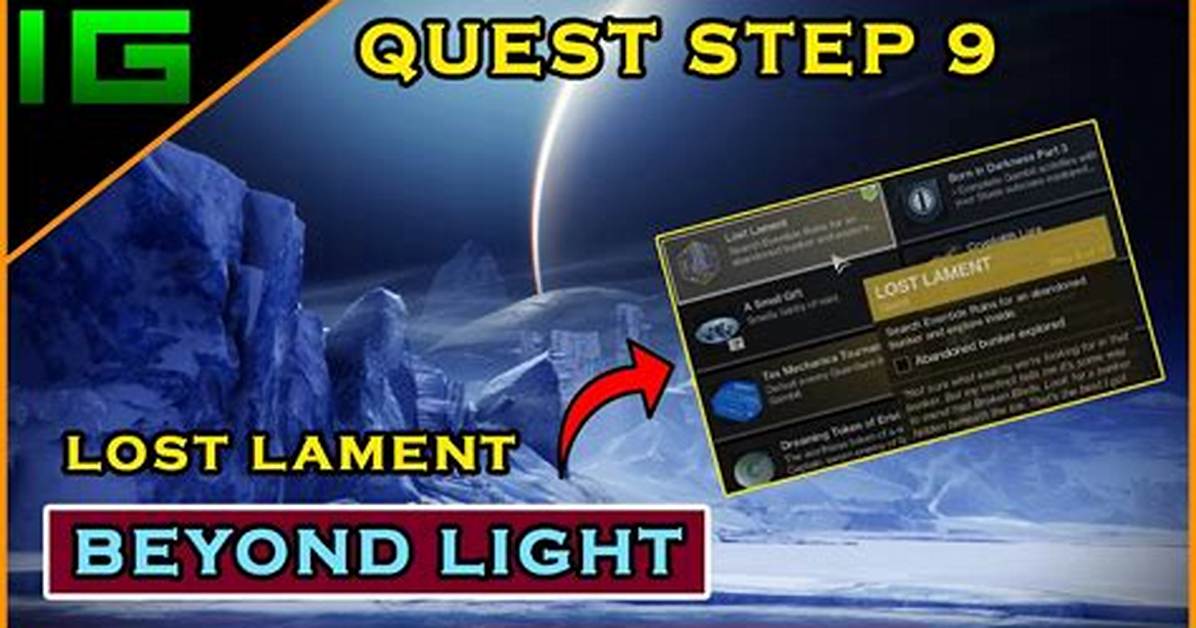 Destiny 2 Lost Lament Quest Walkthrough
