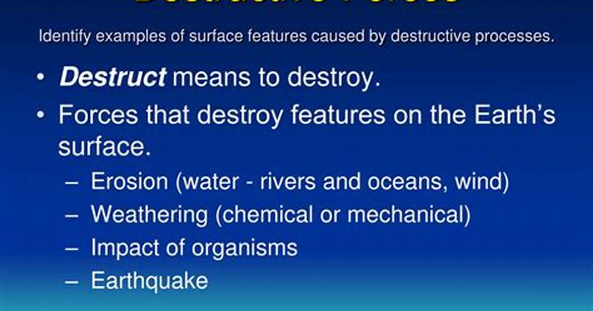 Destructive Forces