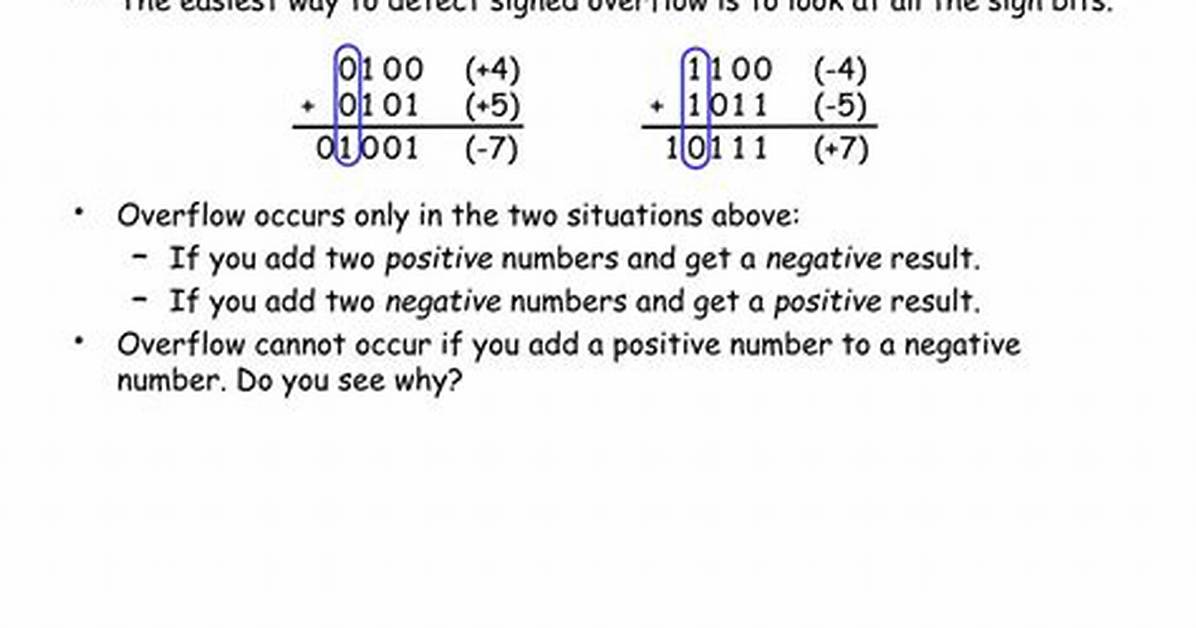 Detecting Negative Numbers