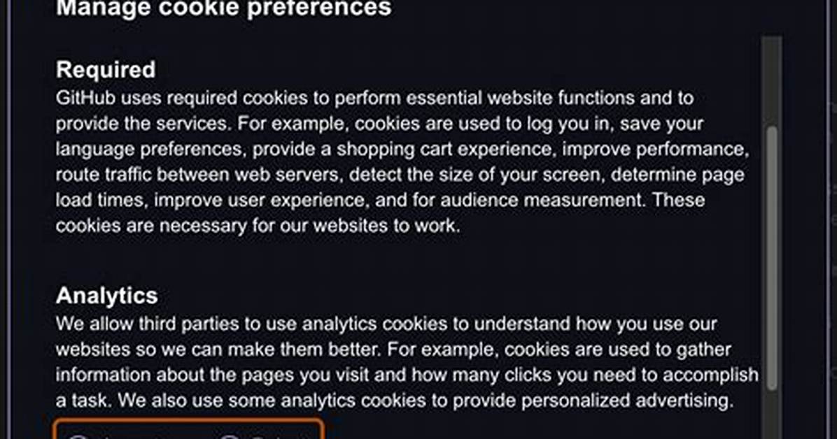 Developers Oppose Tracking Cookies on Github