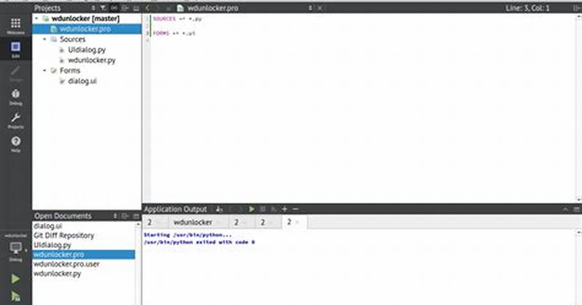 Developing Python Applications in Qt Creator
