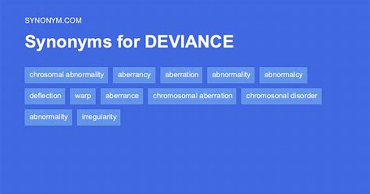 Deviance Synonym