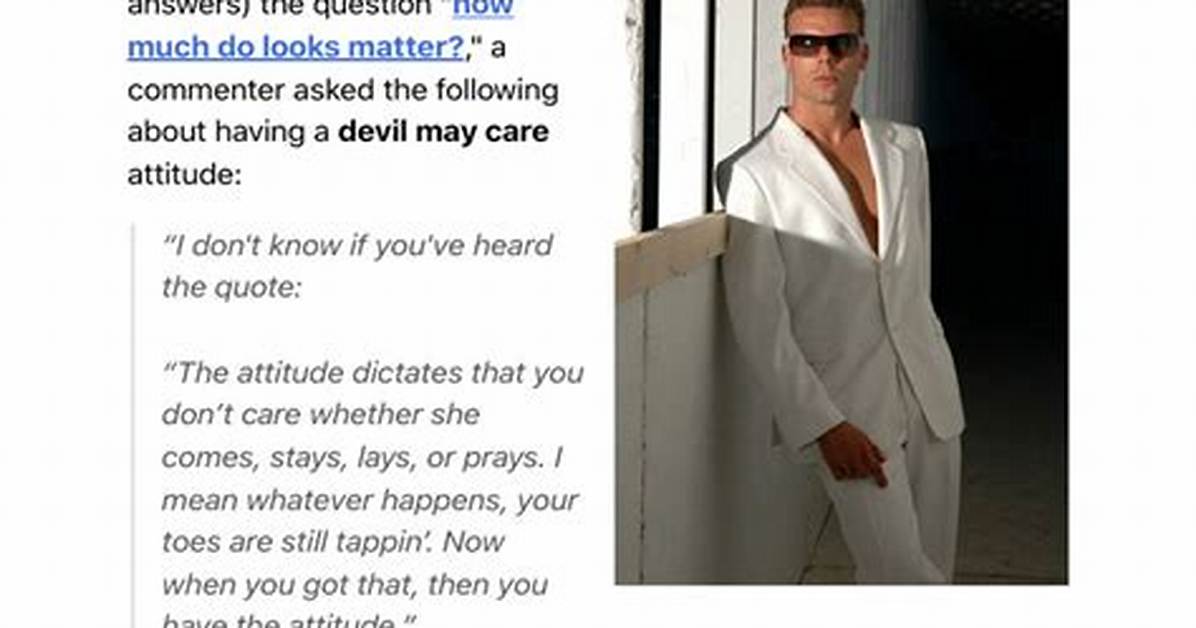 Devil-May-___ Attitude