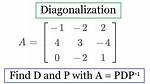 Diagonalizing a 3X3 Matrix