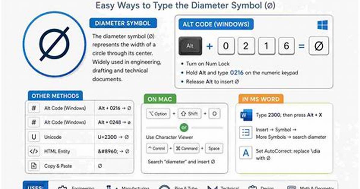 Diameter Alt Code